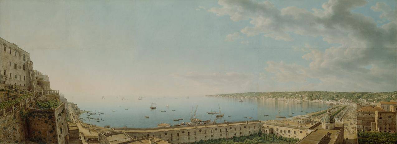GiovanniBattistaLusieri,绘画,古典艺术,Naples,风景,海岸