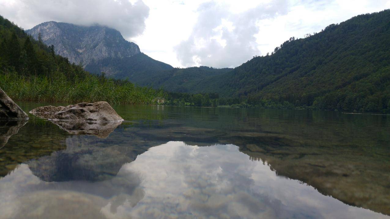 自然,水,山,湖,树,倒影