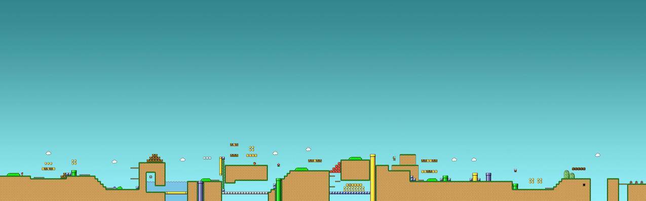 超级马里奥,supermariobros,multipledisplay,supernintendo