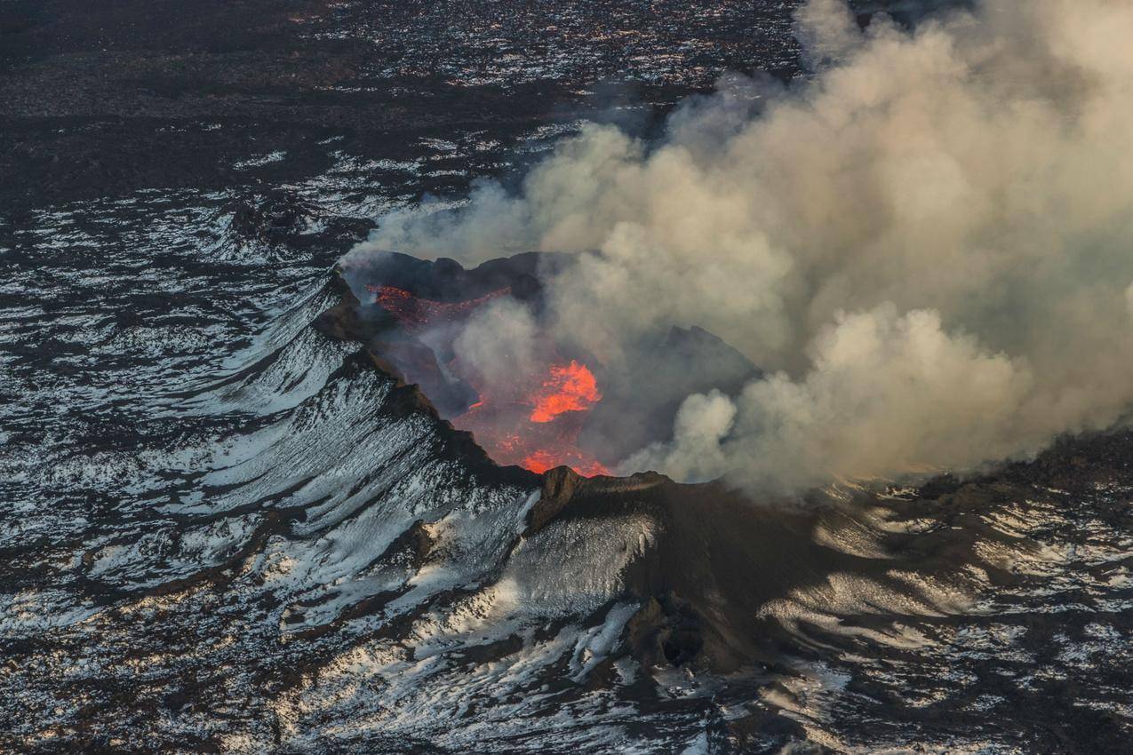 火山,自然,景观,霍鲁伦,冰岛,火山爆发