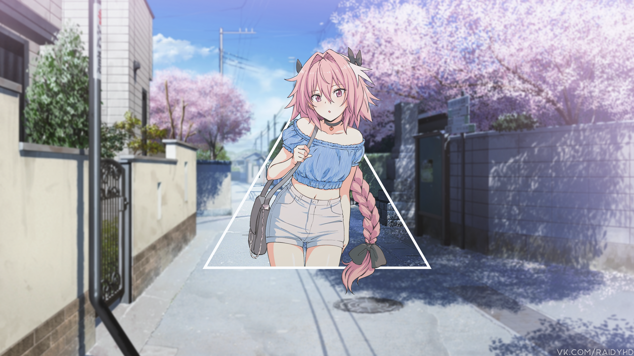 长毛,动画,图片内图片,城市,Astolfo命运/伪经,animeboys