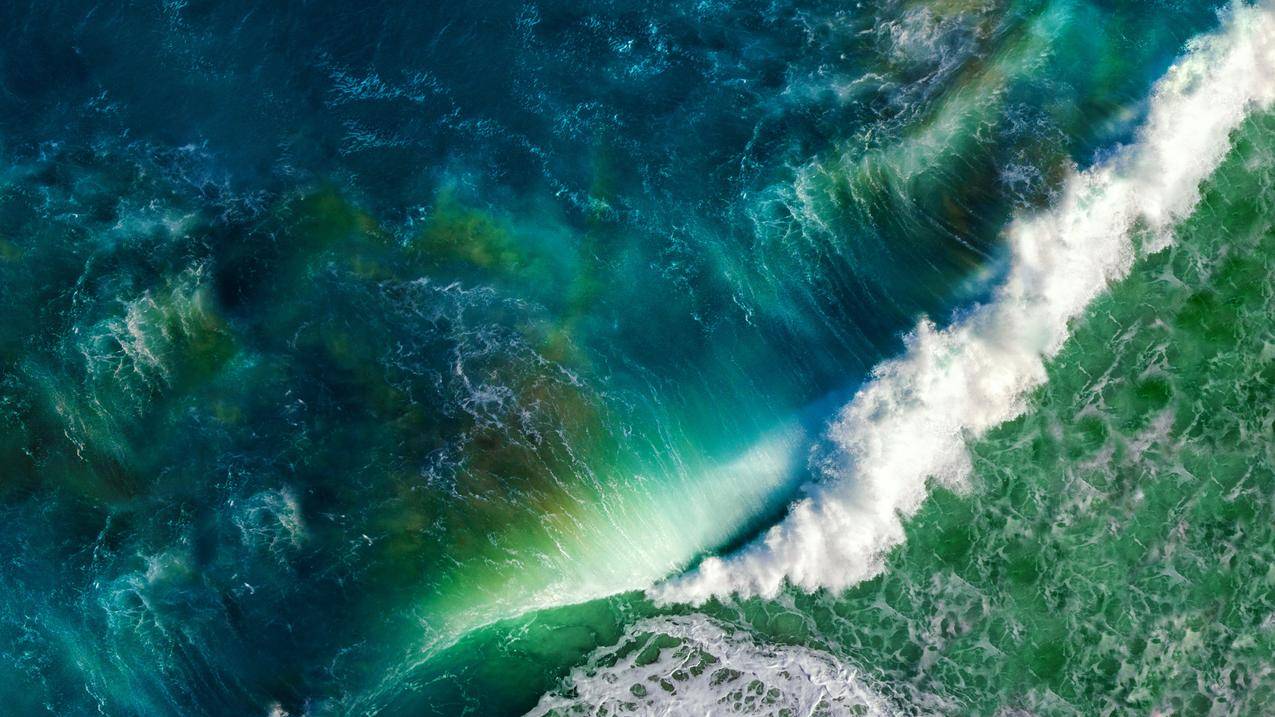 海,PacificOcean,海浪,风景,无光照片,空中景色,绿松石