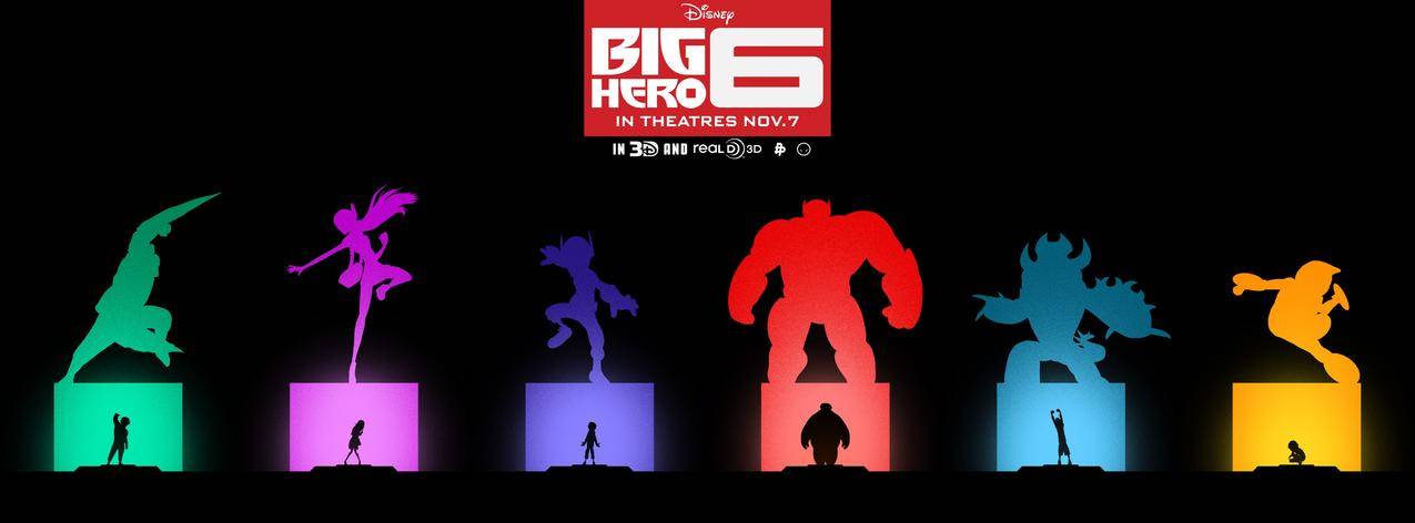 HiroHamada,Bigelo6,HoneyLemon,Bigelo6,弗莱德,Bigelo6,Wasabi,Bigelo6,Bigelo6,电影,动画电影,GoGoTomago