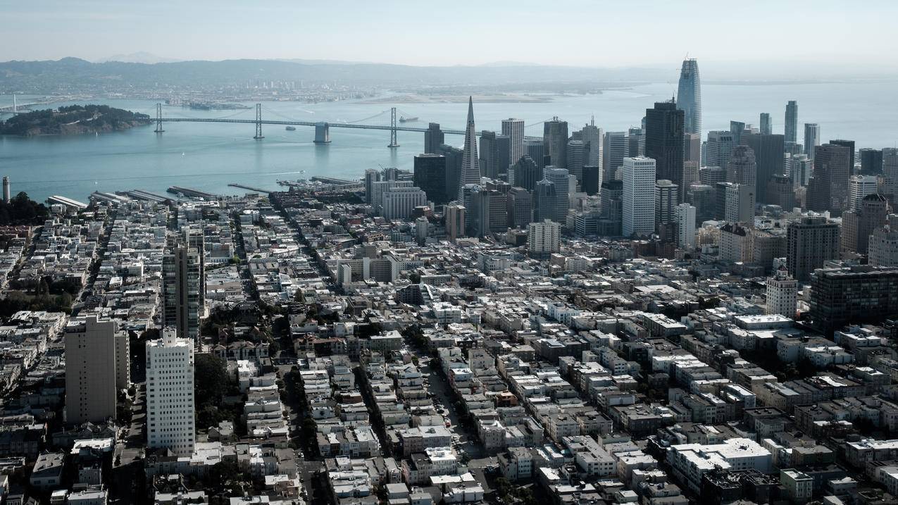SanFrancisco,城市风光,加利福尼亚,旅行海报,摄影,广角