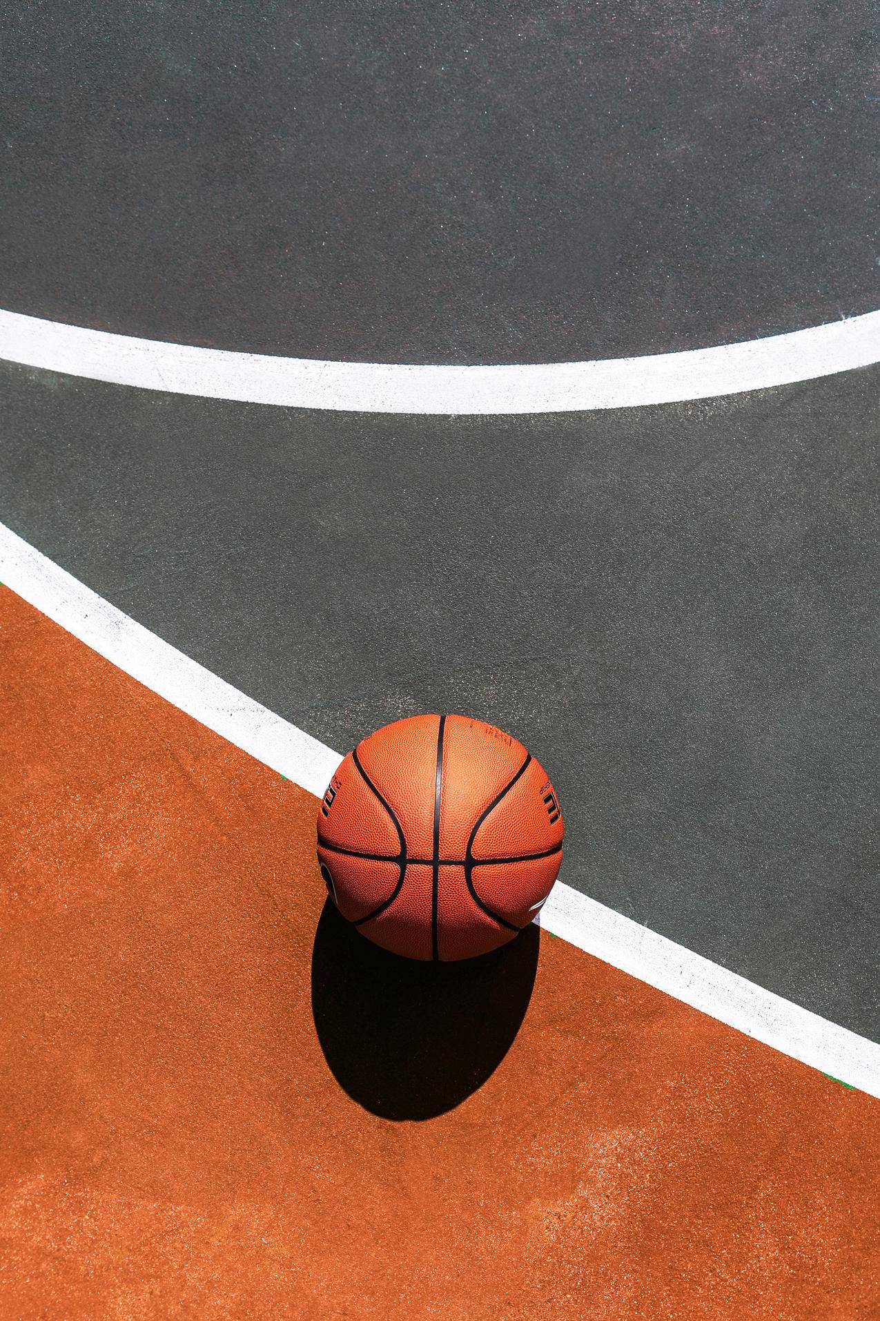 篮球,篮球场,体育,俯视图看,球