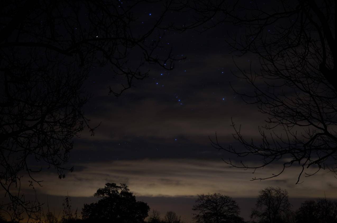 GadfieldElm,格洛斯特郡,夜空,星光,未受触动
