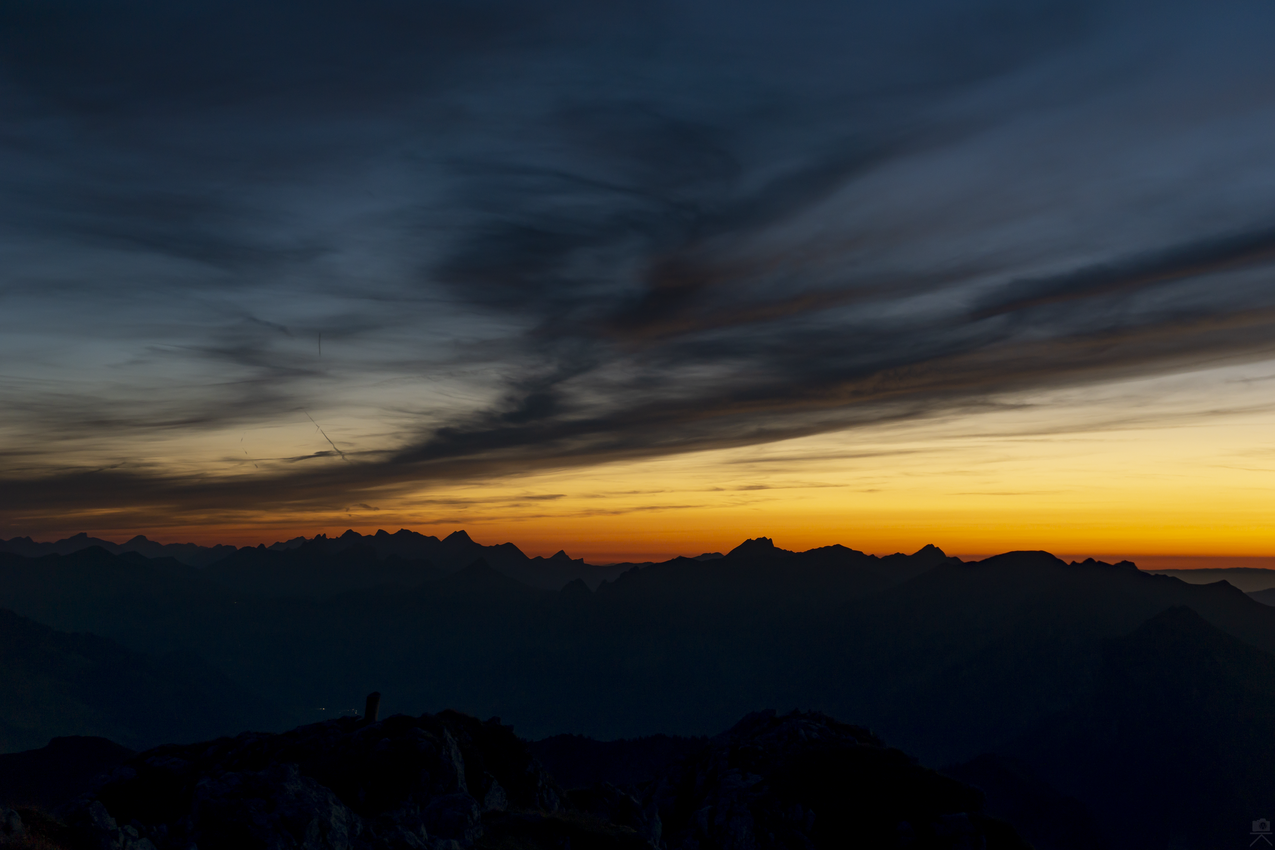 日落,山,瑞士,摄影,景观