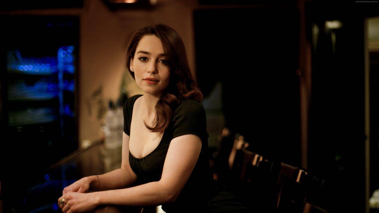 名人,女演员,EmiliaClarke,布鲁妮,布朗,红唇膏