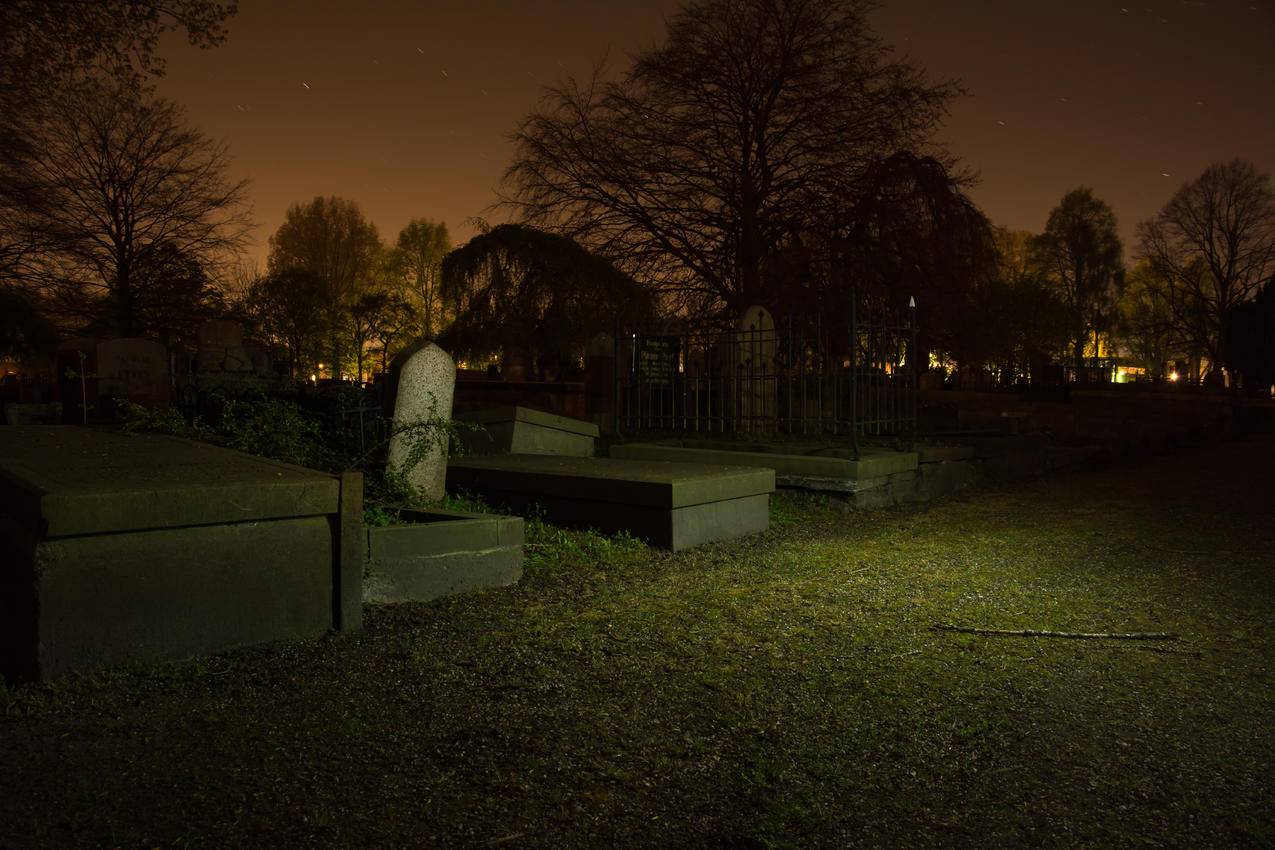 夜,墓地,死亡,德国