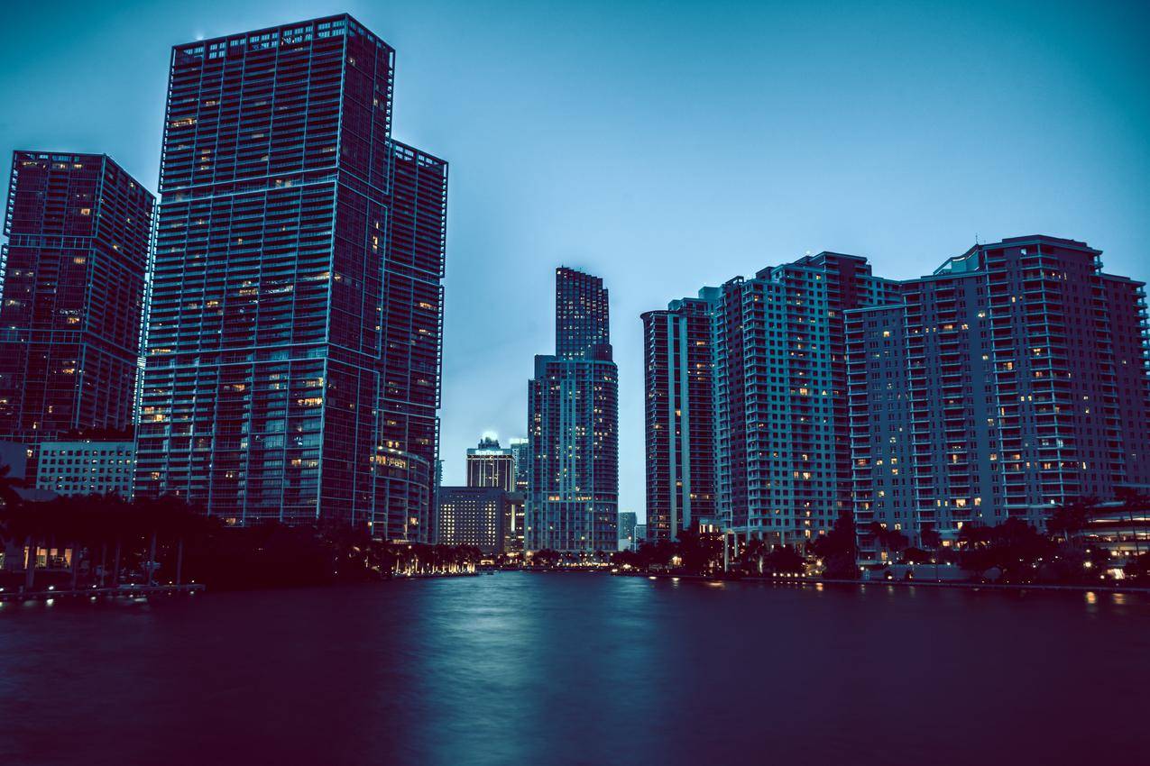 城市,建筑,佛罗里达州,迈阿密