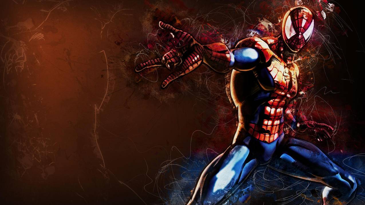 英雄,艺术品,Spider,Man,MarvelVs,,Capcom,Marvelvs