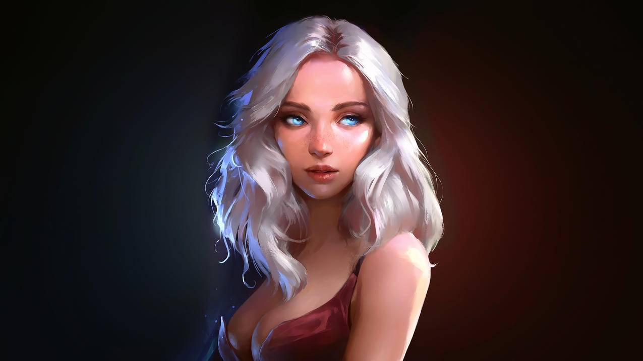 女人,脸,金发碧眼,fantasyart,艺术品,同人画,概念设计,深色,digitalart,肖像,darkbackground