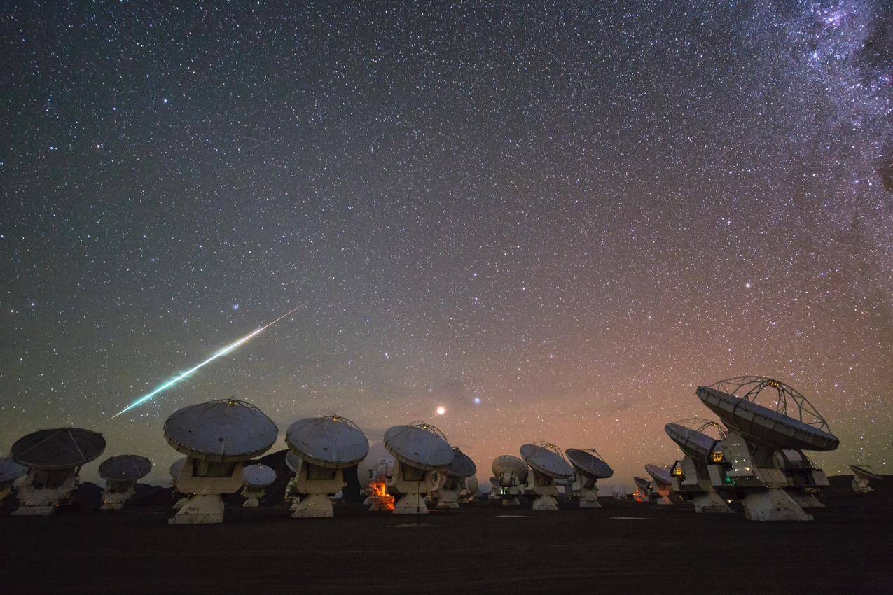 空间,宇宙,恒星,阿尔玛天文台,流星,AtacamaDesert