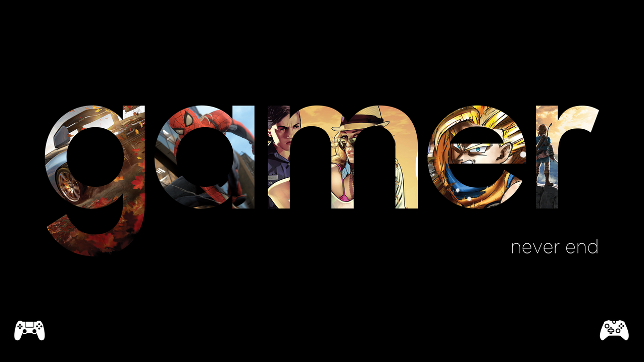 塞尔达,4Gamers,游戏玩家,蜘蛛侠,极限竞速,GrandTheftAutoV,视频游戏,排版,simplebackground,blackbackground