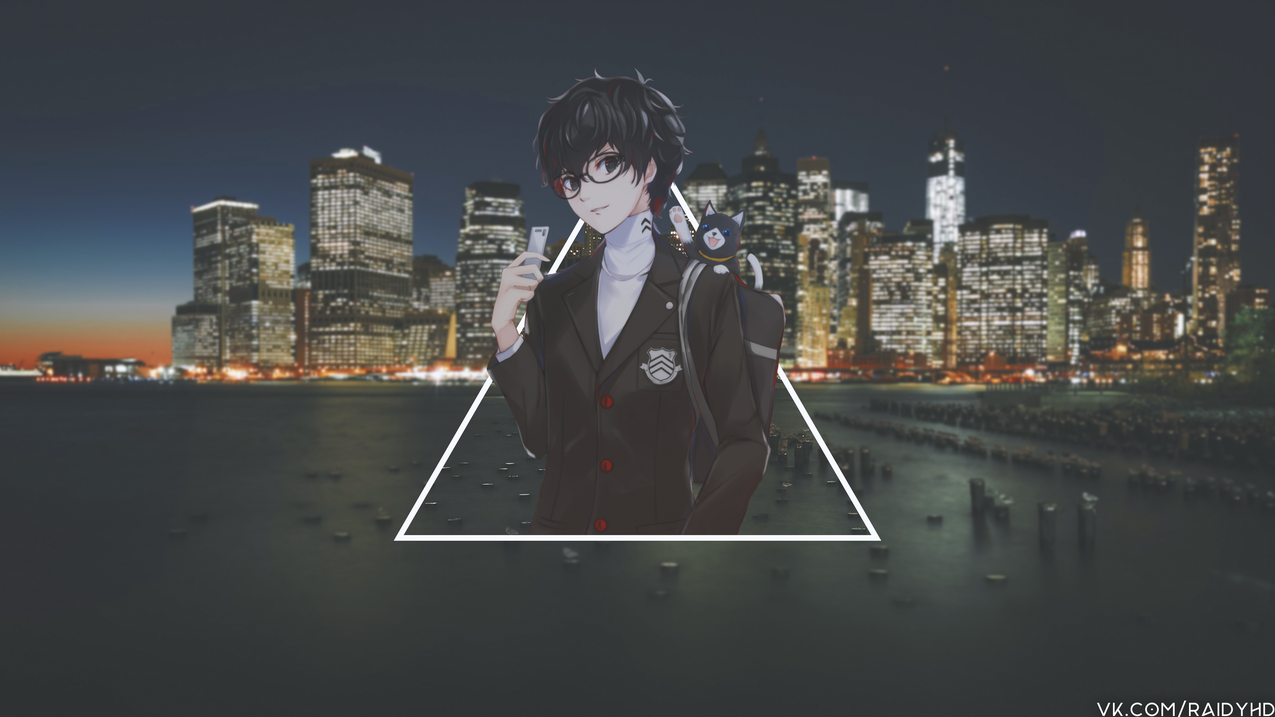 动漫,animeboys,子母画面,Personaseries,Persona5