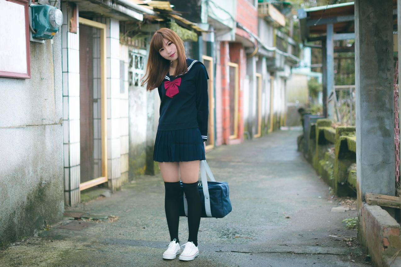 亚洲,妇女,女学生