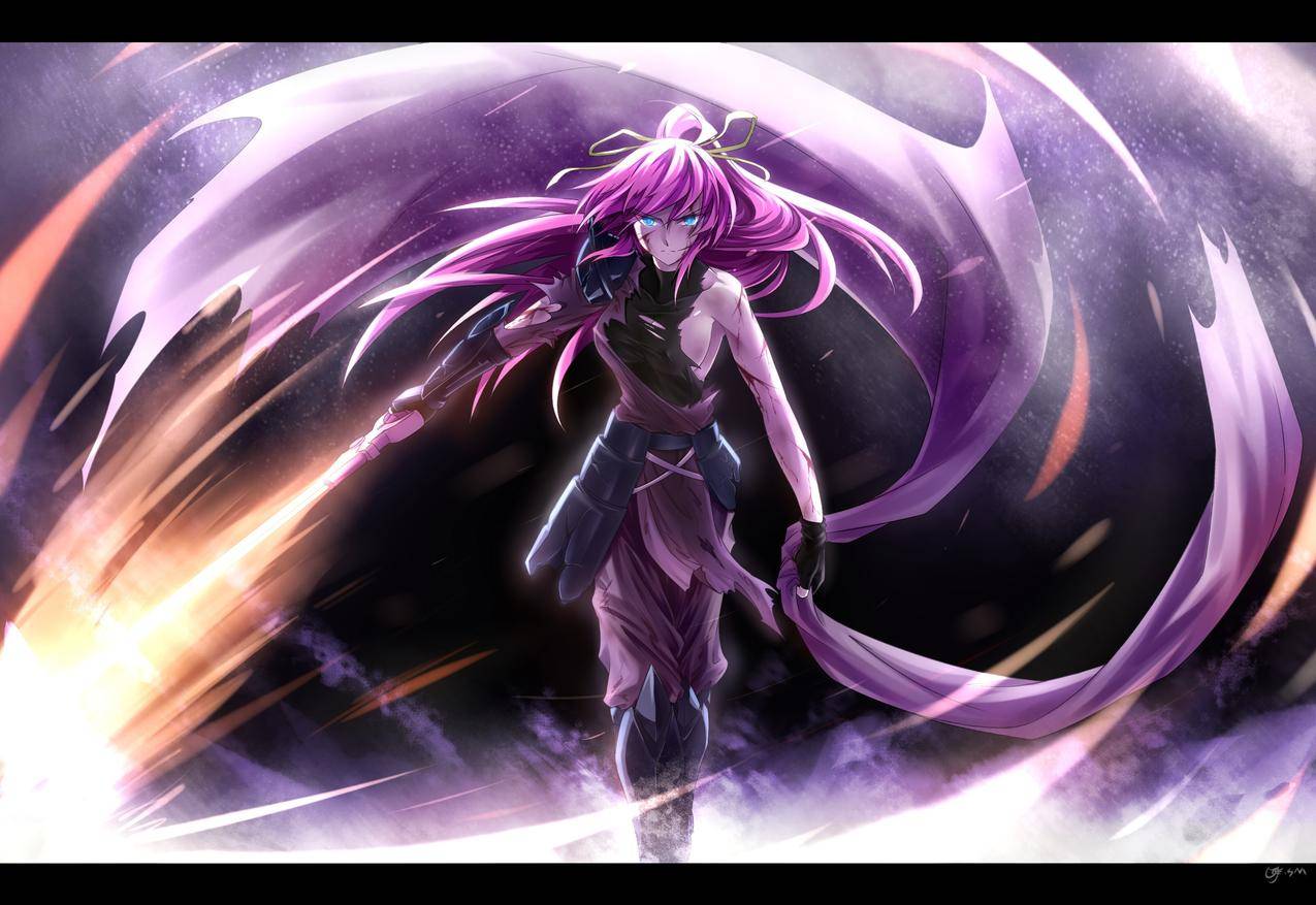 长毛,侧胸,动画,动画,MahouShoujoLyricalNanoha,符号,剑