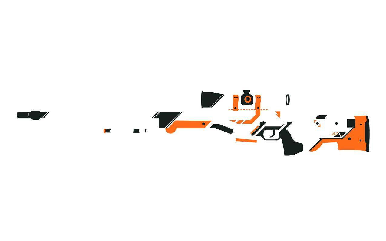 Asiimov,反恐精英,反恐精英,全球进攻,极简主义,精确国际