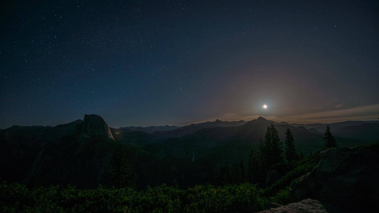 自然,森林,广寒宫,YosemiteValley,约塞米蒂公园,加利福尼亚,山脉