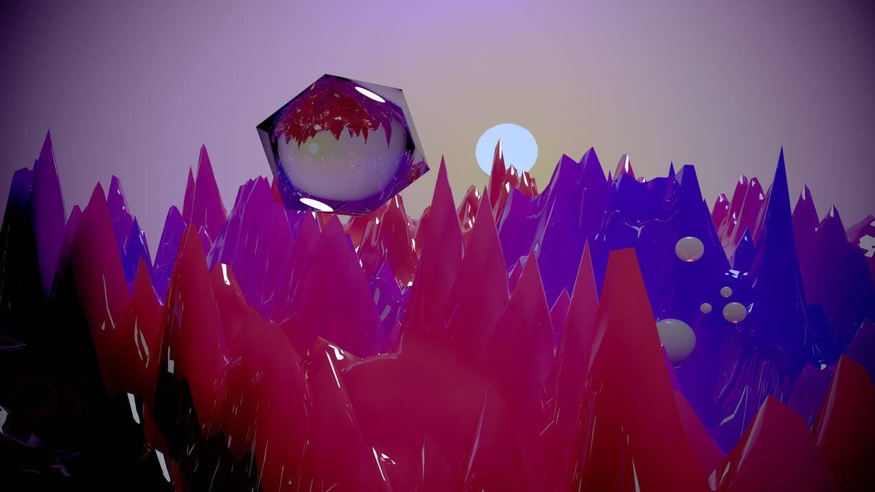 PyoGART,低聚合,3D-桌面,3D,3DObjor,4K,天空,空间