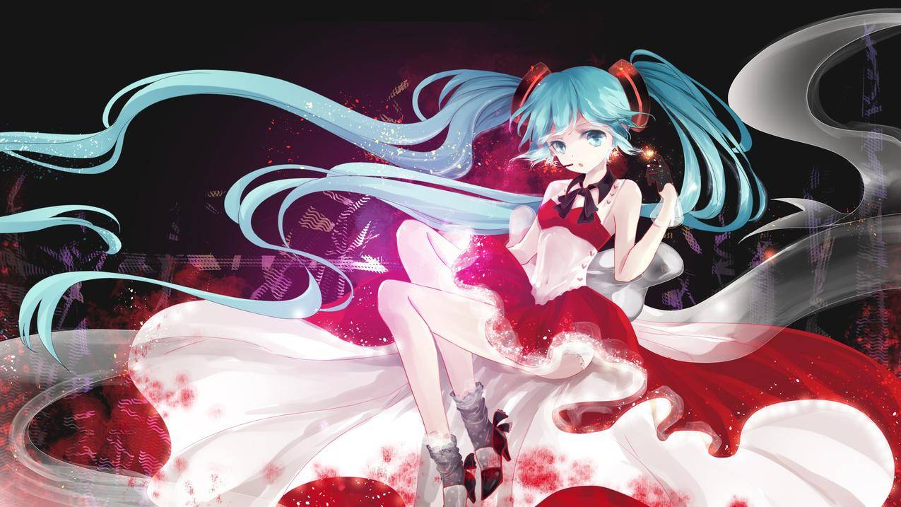 元宝,HatsuneMiku,双尾,水发,动漫,动漫