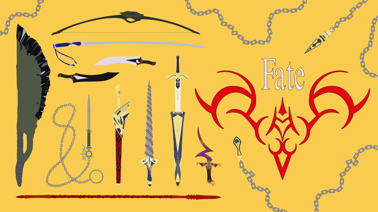 FateSeries,Fate/StayNight,anime,weapon,vector,illustration,animevectors,fantasyweapon