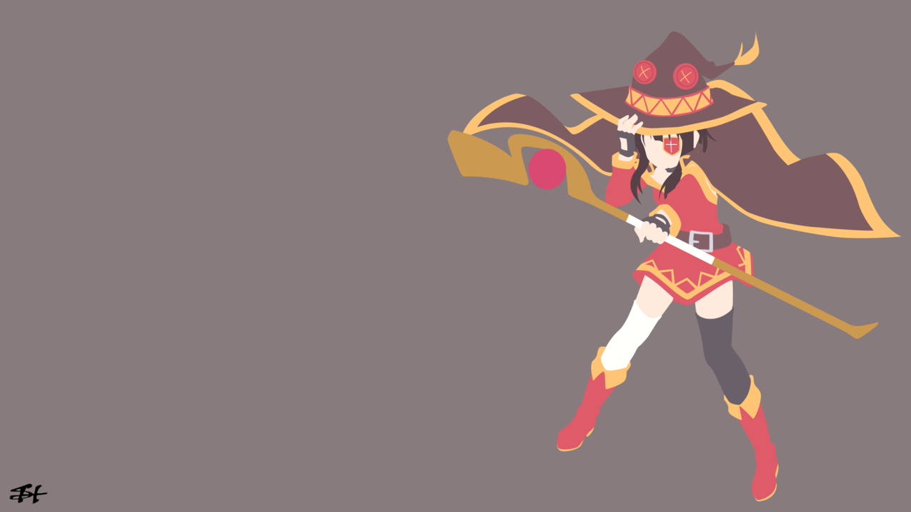 megumin,minimalism,konosubarashiisekainishukufukuwo,
