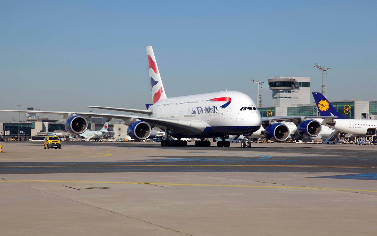 空中客车380-861,A380,空客,机场,飞机,飞机,双显示器,多显示器