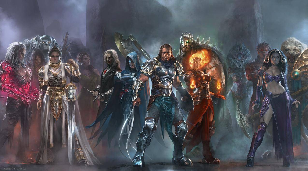 英雄,战士,魔法,聚会,幻想艺术