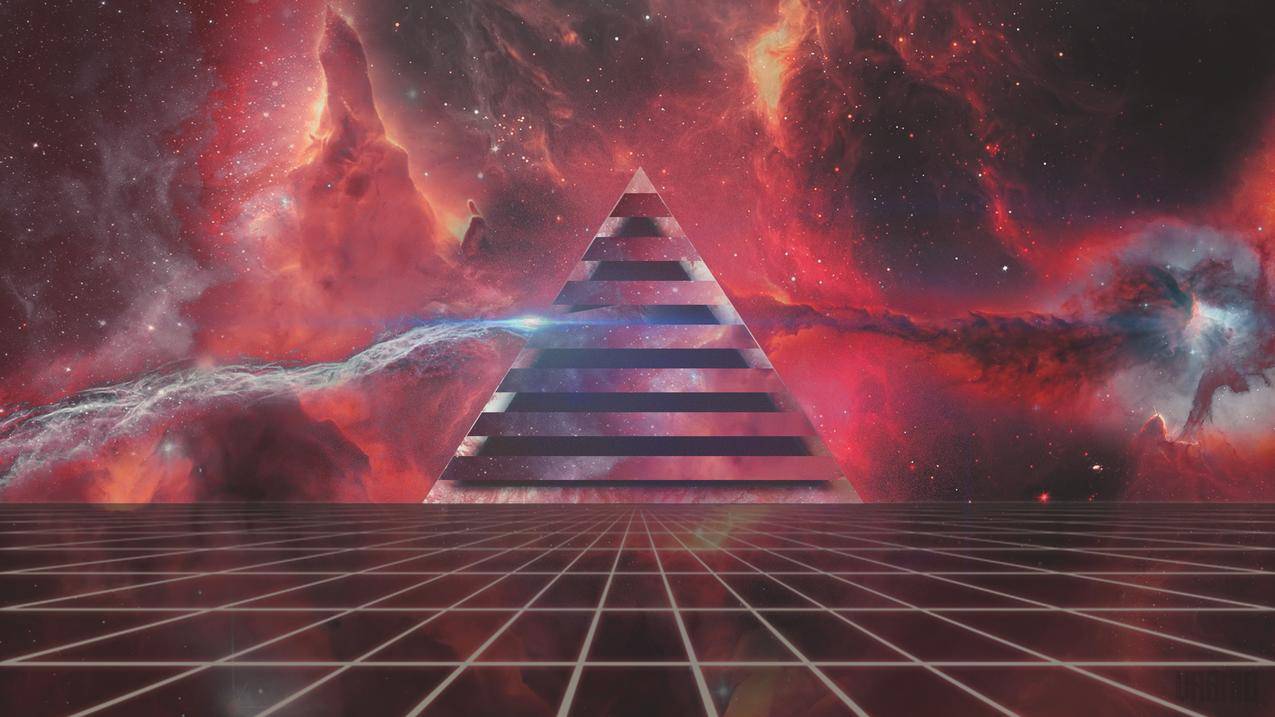 PinkFloyd,三角形,霓虹灯,仙女座