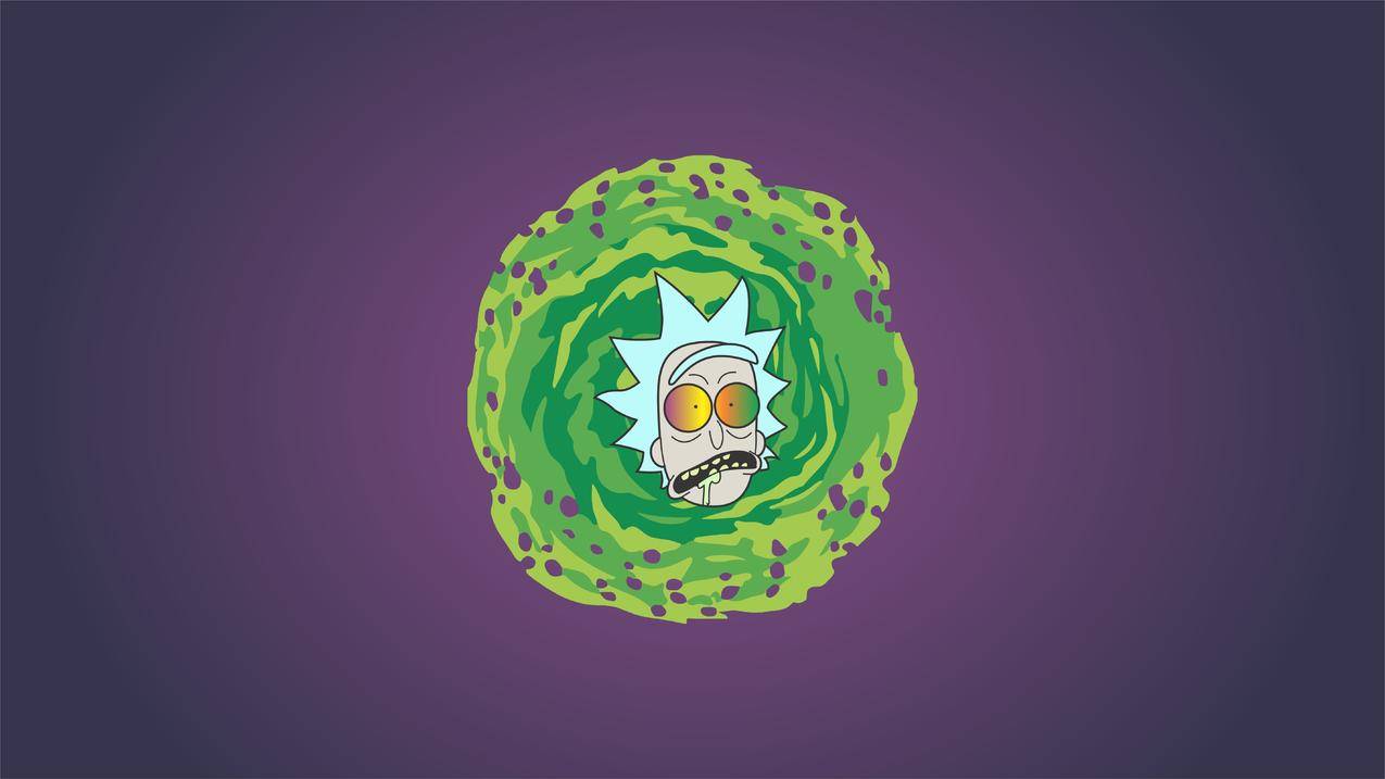 银河,多彩,RickandMorty,幽默,TVSCODE,卡通,紫色背景
