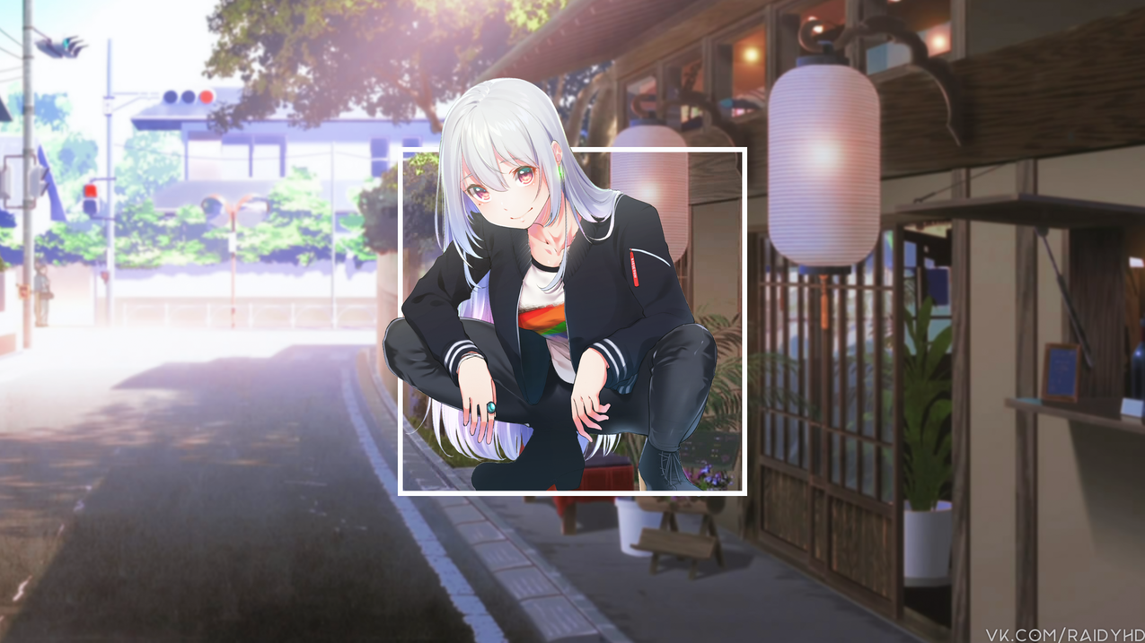 动漫,animegirls,子母画面