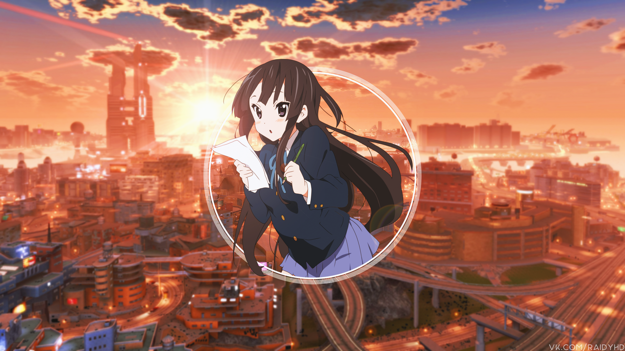 长毛,动漫,animegirls,子母画面,市容