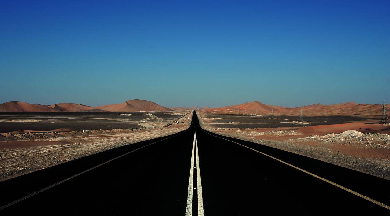道路,天空,晴空,沙漠,功利主义,极简主义
