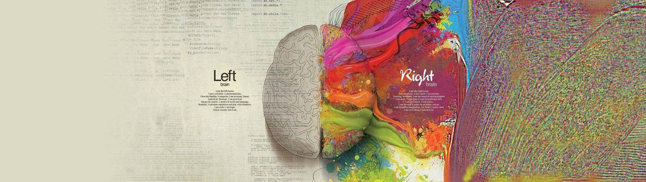 大脑,创造力,分裂,绘画,多彩,数学,绘画,引用,信息图表