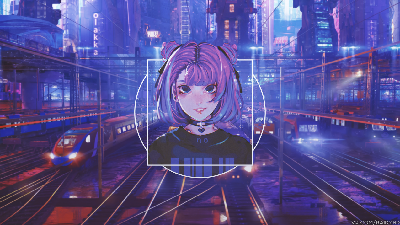 pinkhair,动漫,animegirls,子母画面,项链