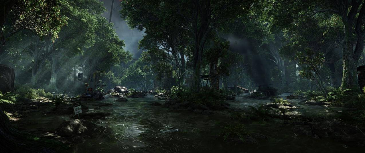 CysSi3,视频游戏,森林,溪流
