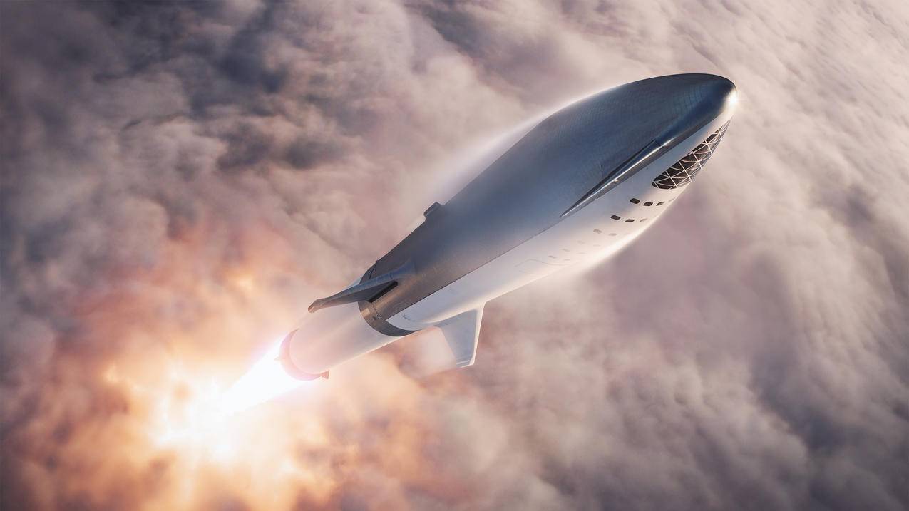 SpaceX公司,空间,飞船,火箭,云,车辆