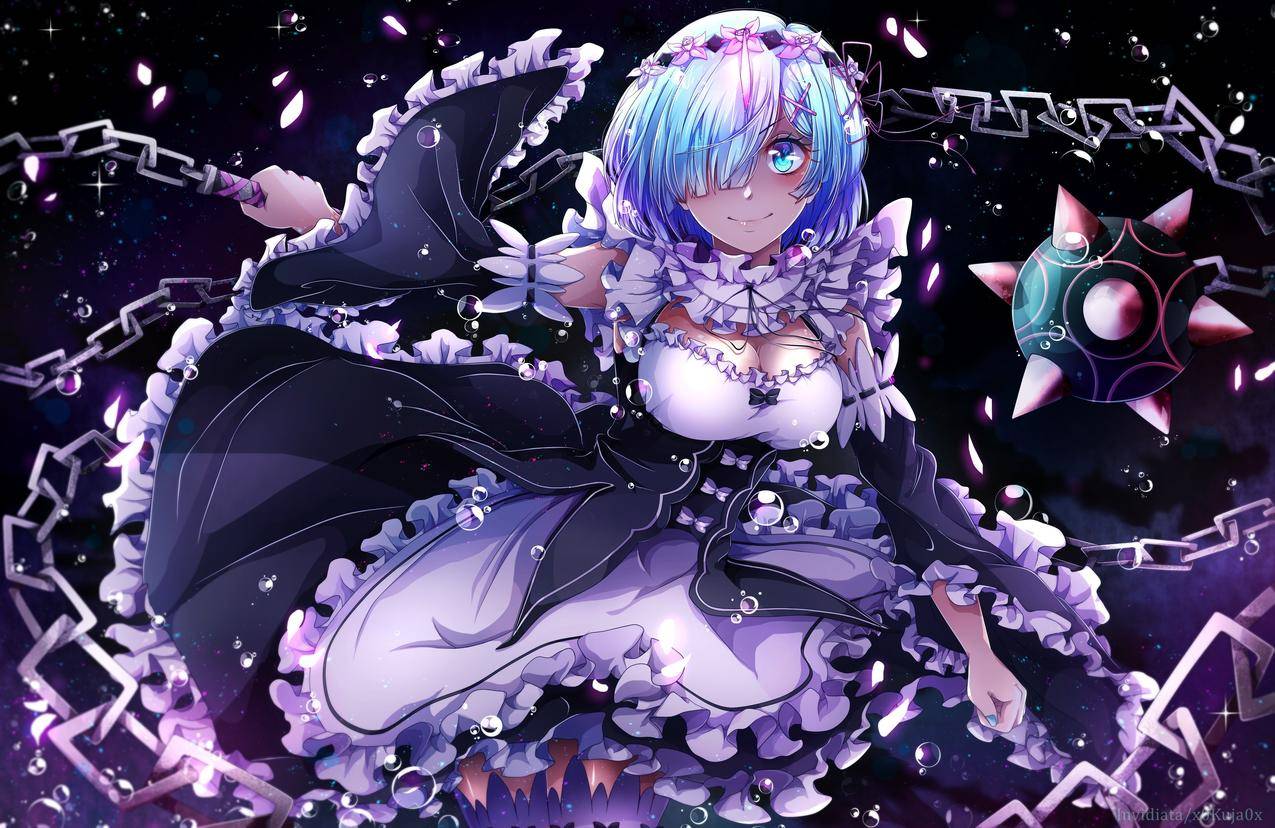 解理,处女装,女仆,Re:ZeOkralaHajimeRueSeaKeikaSuu,REMRE：零,大腿高处,武器