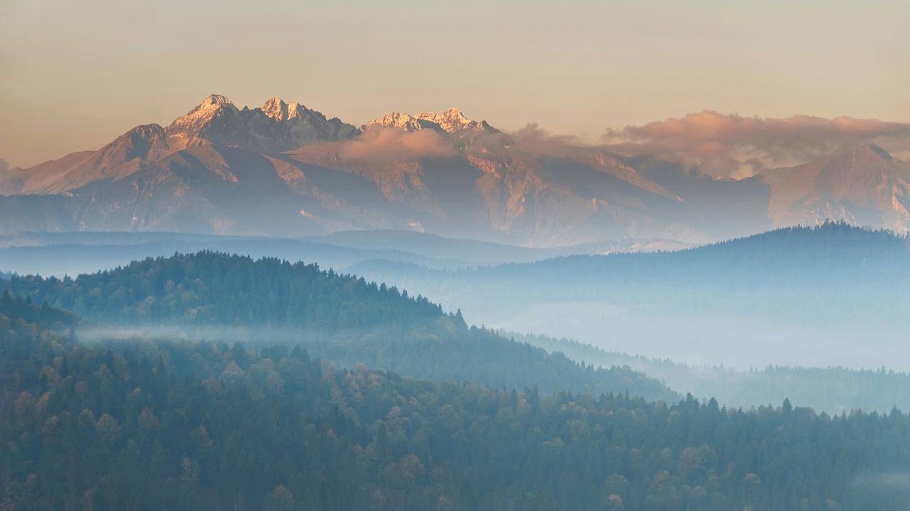 山水,山脉,TatraMountains