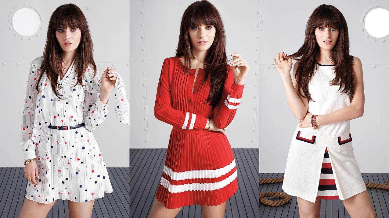女人,柔伊·黛丝香奈,黑发,女演员,darkhair,名人,长毛,拼贴画,服装,reddress,点