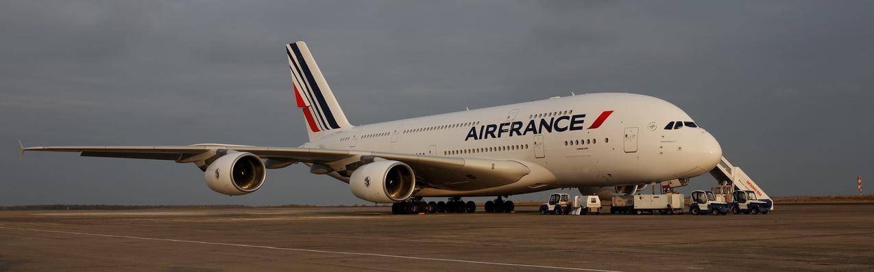 法国航空公司,空中客车380-861,A380,空客,飞机,飞机,双显示器,多显示器