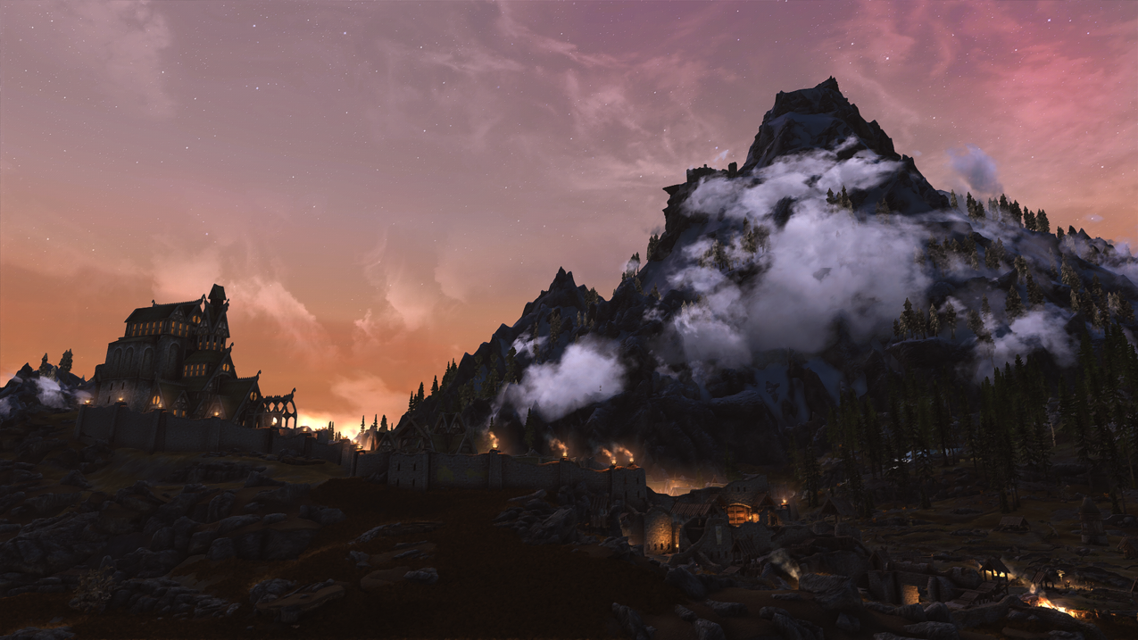 TheElderScrollsV：天际,视频游戏,自然,景观,雪漫