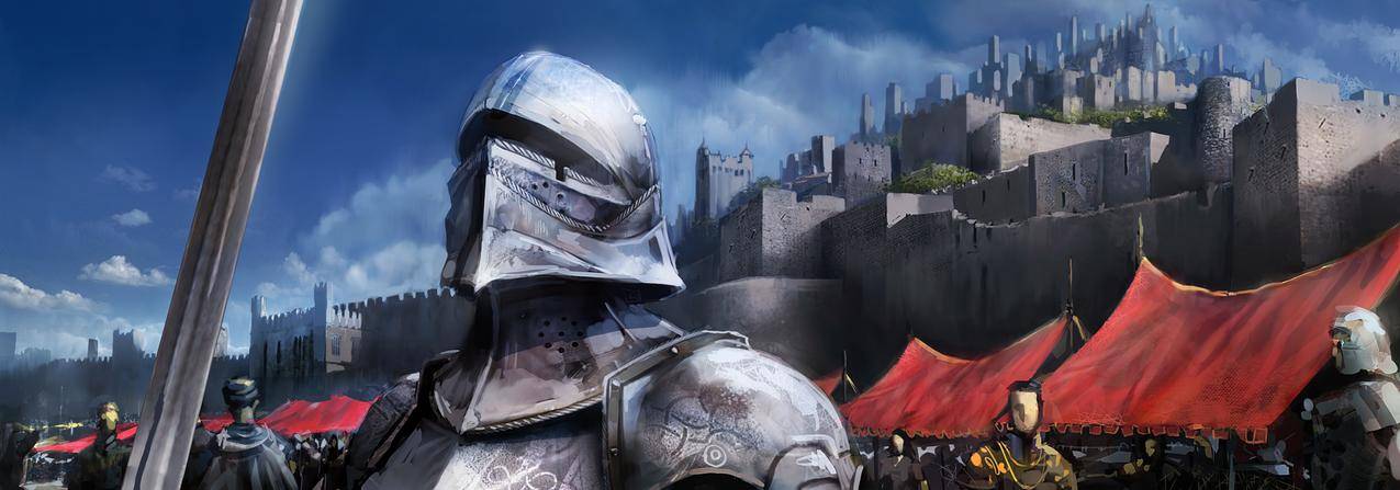 骑士,守卫,城堡,盔甲,中世纪,银色,闪闪发光
