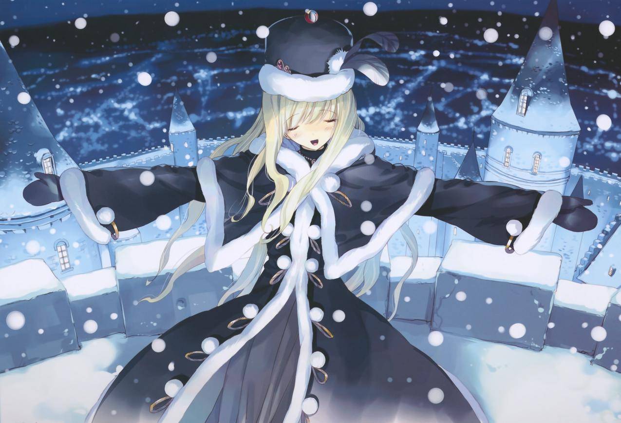 冬天,雪,动漫,AliceinWonderland,动漫