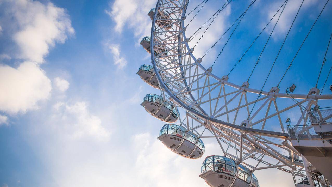 建筑,城市,LondonEye,云彩