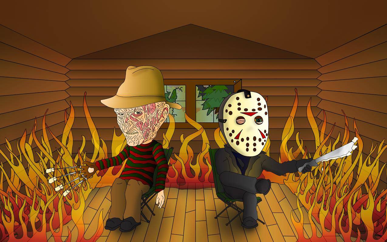 jasonvoorhees,freddykrueger,艺术,幽默,消防