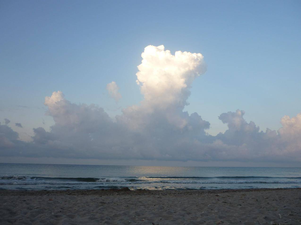 地平线,海洋,海滩