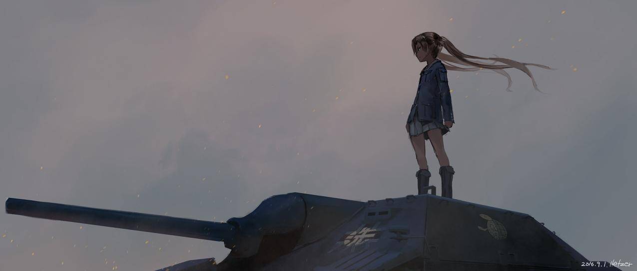 GirlsundPanzer,KaTaaNiangZu,HeZER,制服,动画,坦克