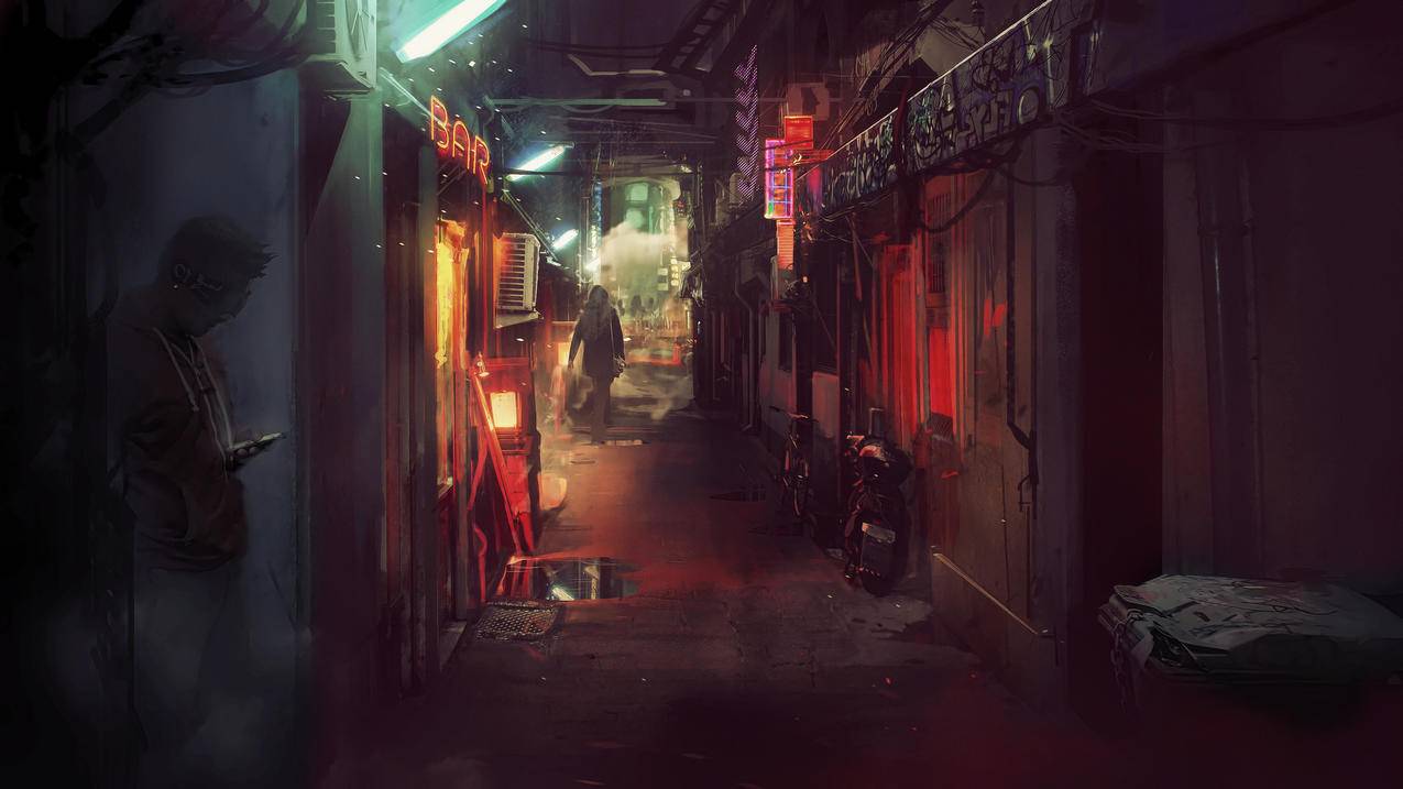 艺术品,futuristiccity,庞克,网络,科幻,digitalart,概念设计,fantasyart,同人画,城市景观,城市